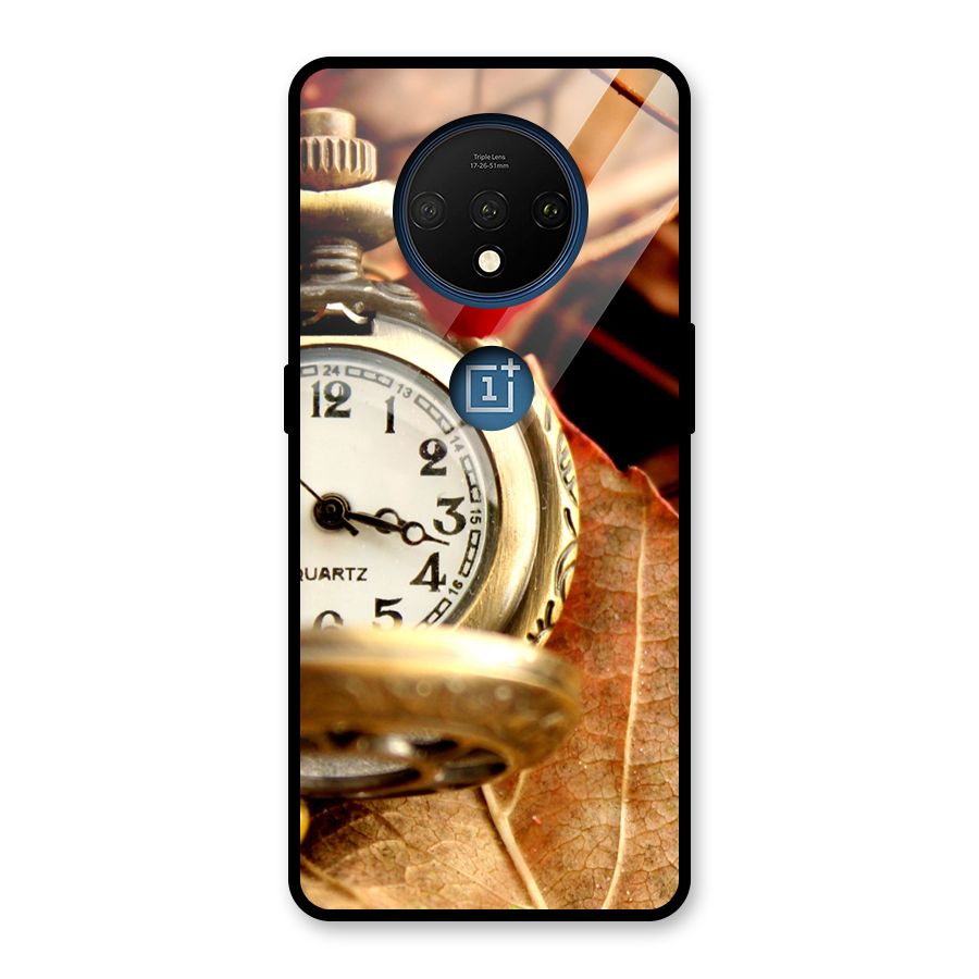 Clock And Cherry Glass Back Case for OnePlus 7T