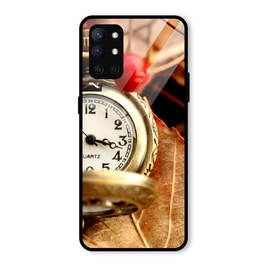 Clock And Cherry Glass Back Case for OnePlus 9R