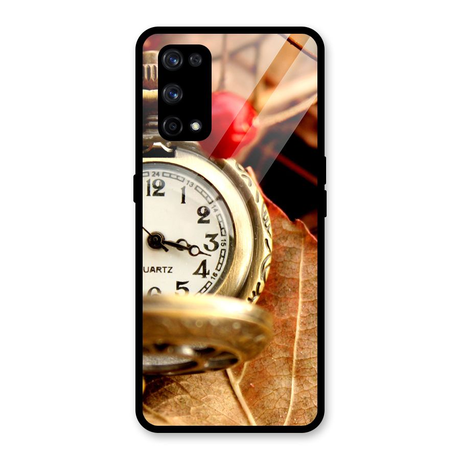 Clock And Cherry Glass Back Case for Realme X7 Pro