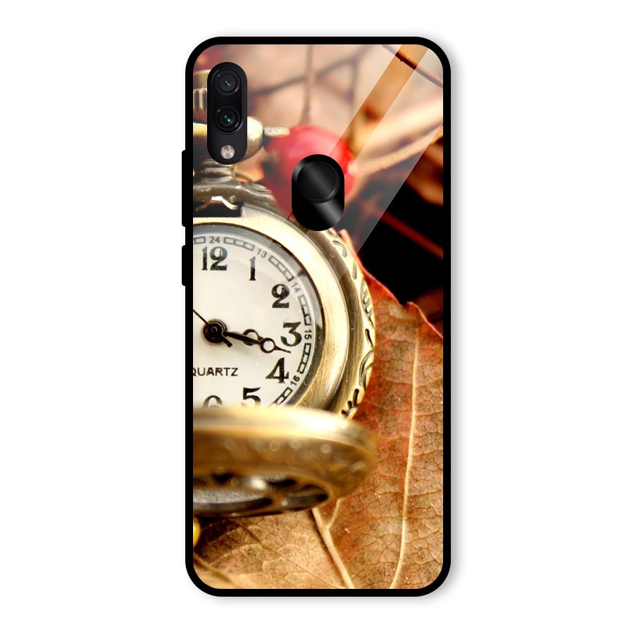 Clock And Cherry Glass Back Case for Redmi Note 7S
