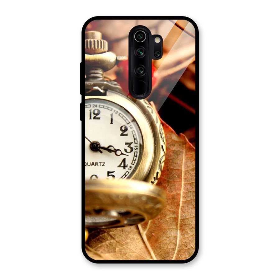 Clock And Cherry Glass Back Case for Redmi Note 8 Pro
