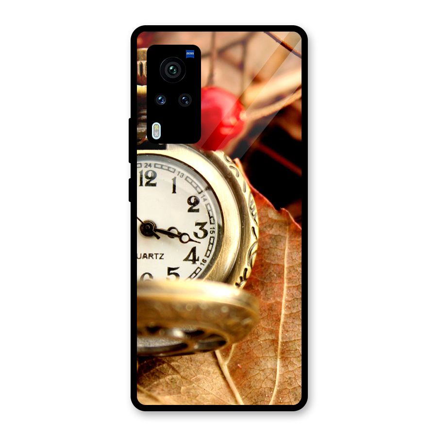 Clock And Cherry Glass Back Case for Vivo X60 Pro