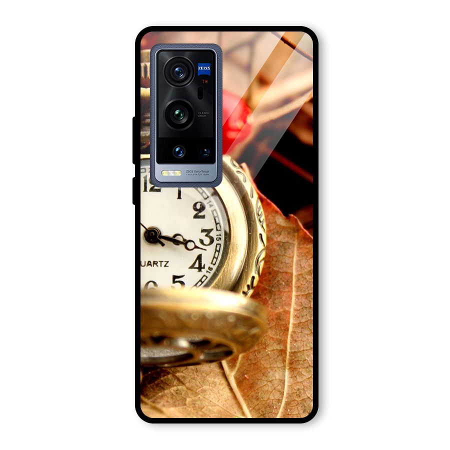 Clock And Cherry Glass Back Case for Vivo X60 Pro Plus