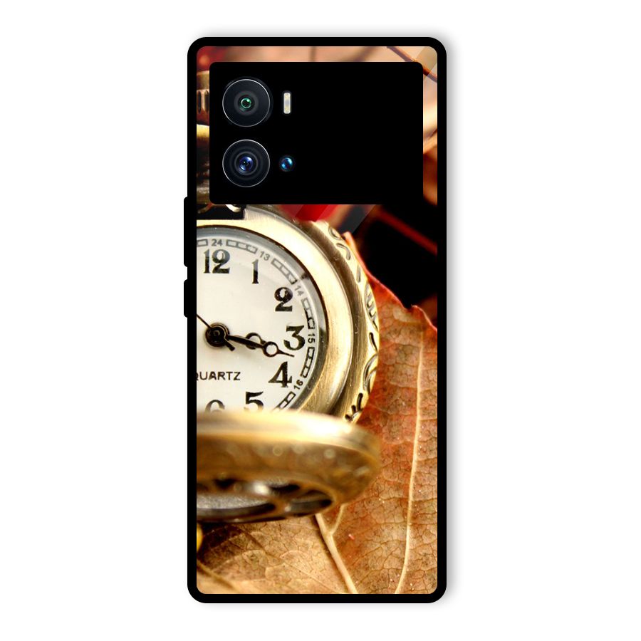 Clock And Cherry Glass Back Case for Vivo iQOO 9 Pro