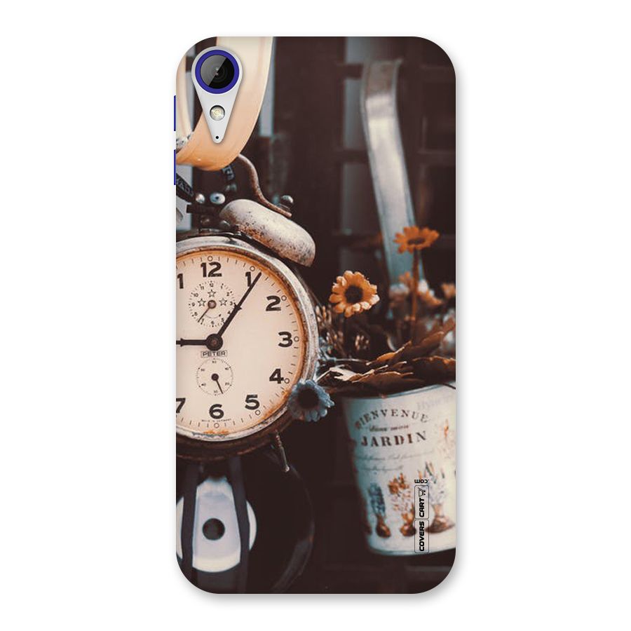 Clock And Flowers Back Case for Desire 830