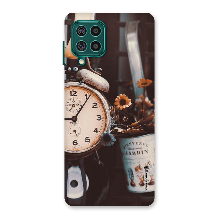 Clock And Flowers Back Case for Galaxy F62