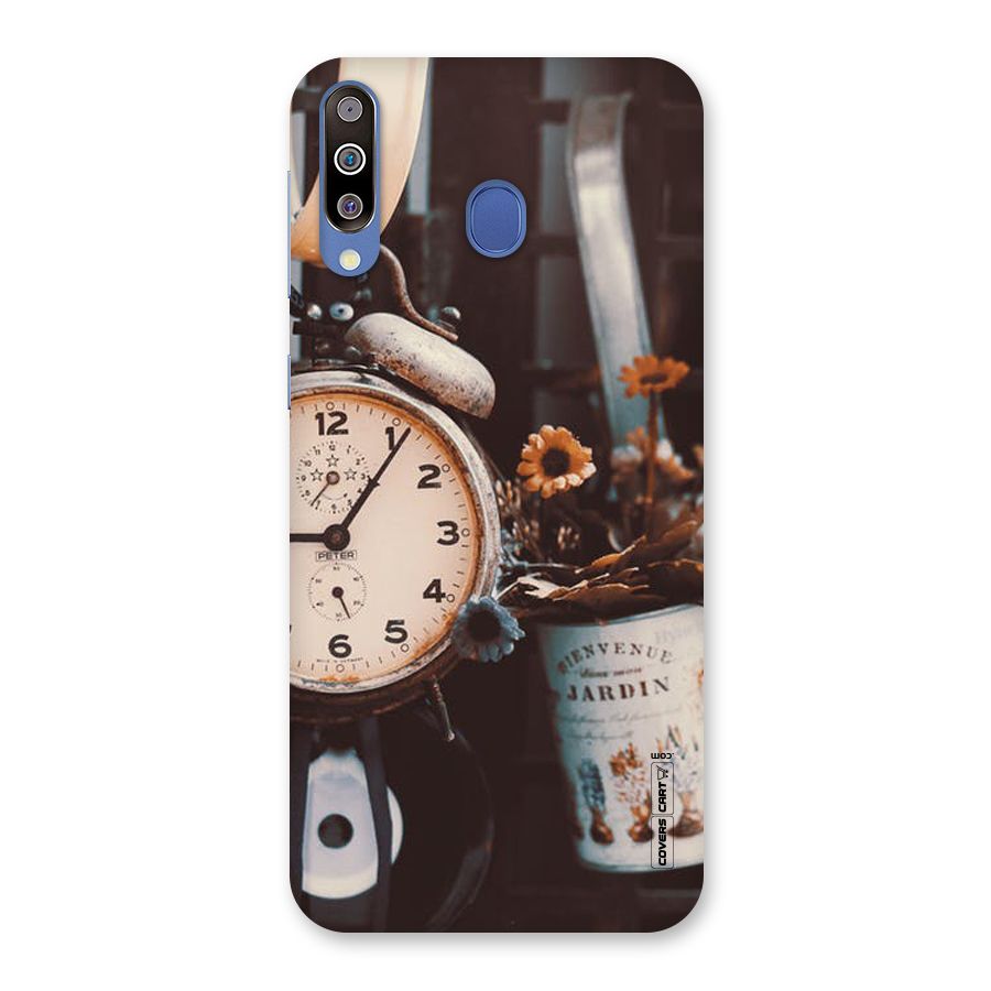 Clock And Flowers Back Case for Galaxy M30