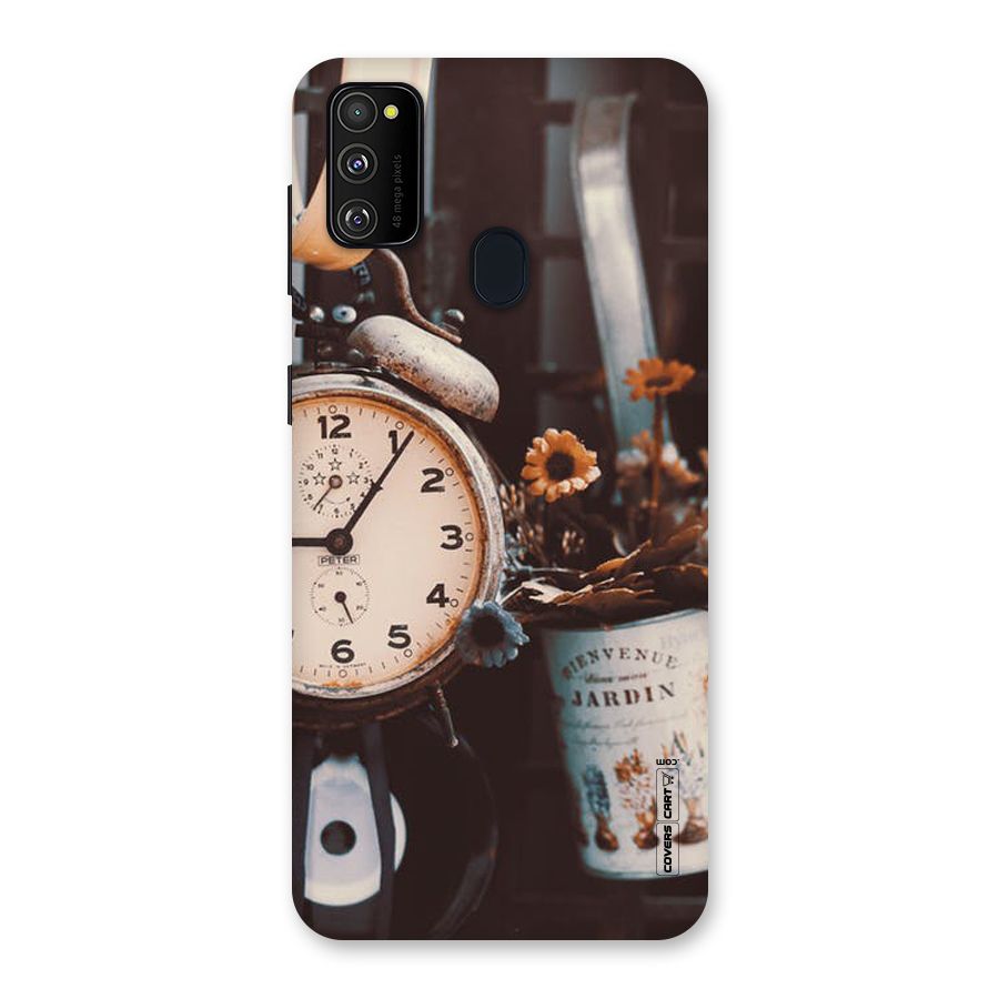 Clock And Flowers Back Case for Galaxy M30s