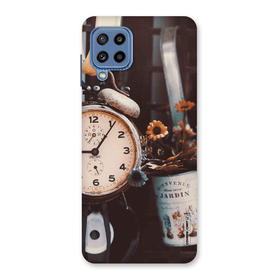 Clock And Flowers Back Case for Galaxy M32