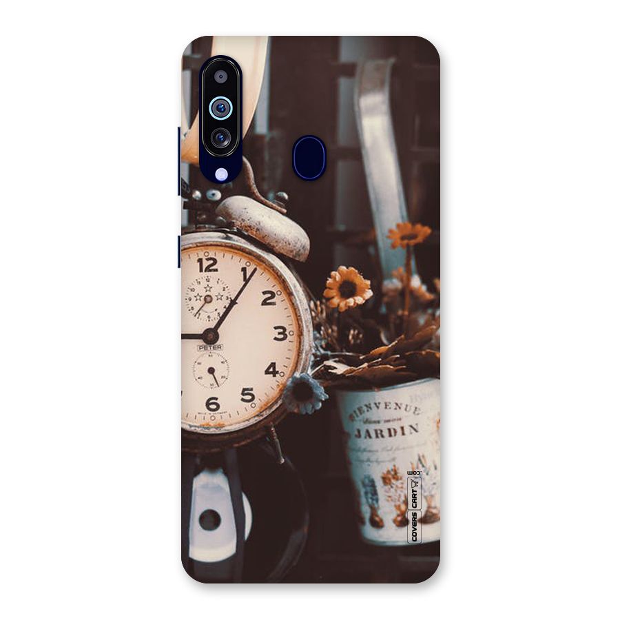 Clock And Flowers Back Case for Galaxy M40