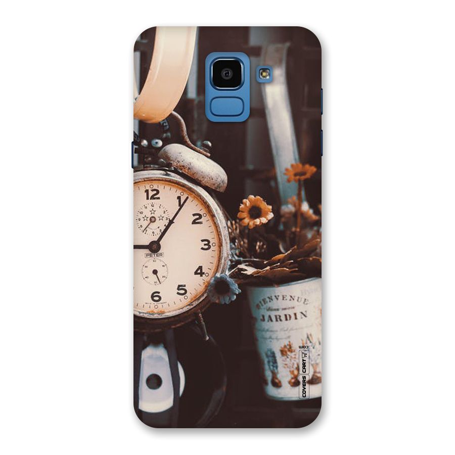 Clock And Flowers Back Case for Galaxy On6