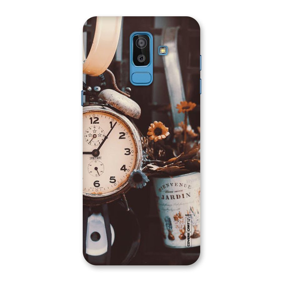 Clock And Flowers Back Case for Galaxy On8 (2018)