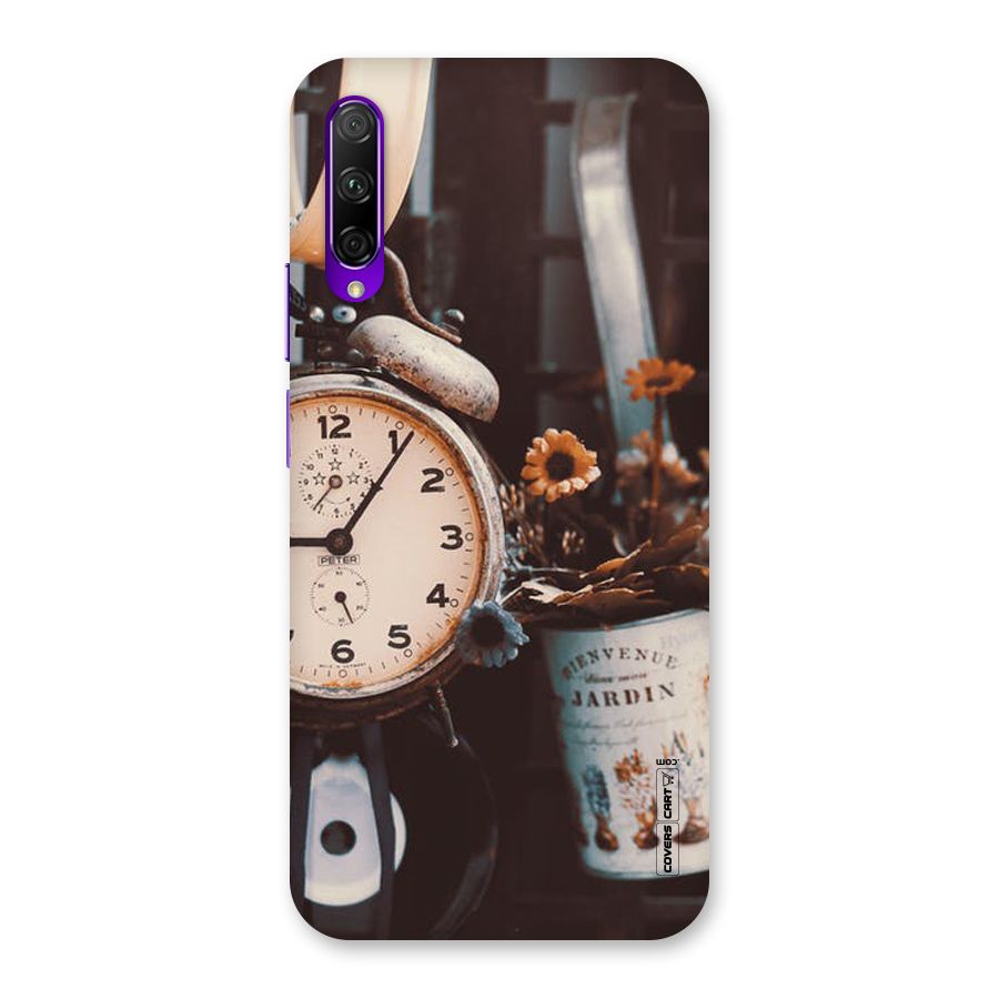 Clock And Flowers Back Case for Honor 9X Pro
