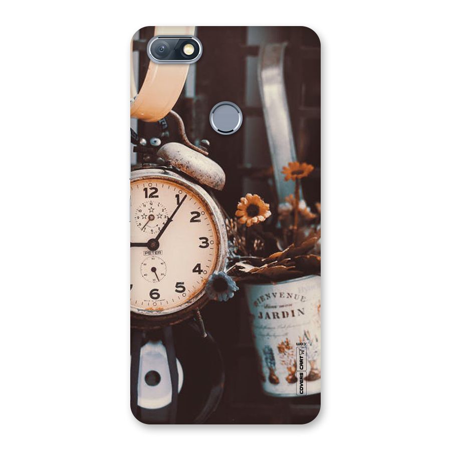 Clock And Flowers Back Case for Infinix Note 5