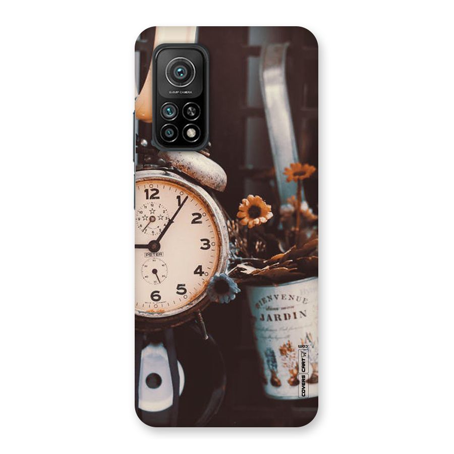 Clock And Flowers Back Case for Mi 10T Pro 5G