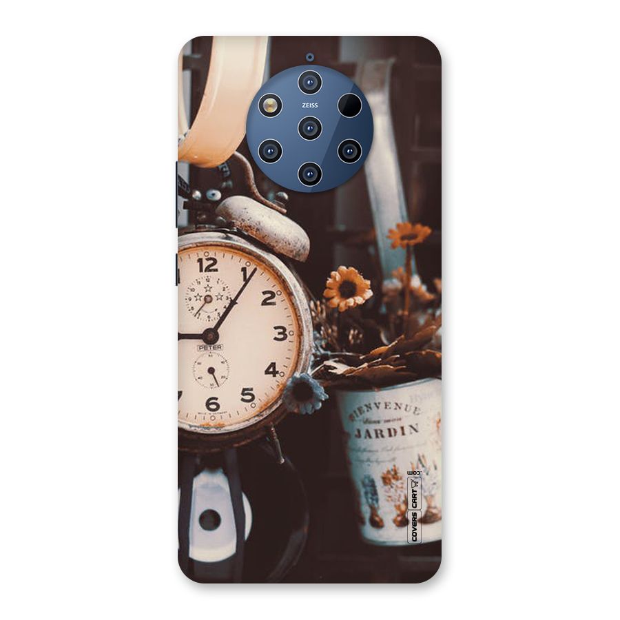 Clock And Flowers Back Case for Nokia 9 PureView
