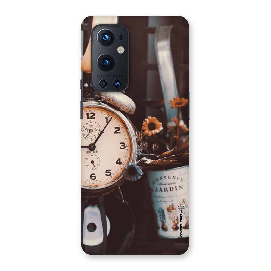 Clock And Flowers Back Case for OnePlus 9 Pro