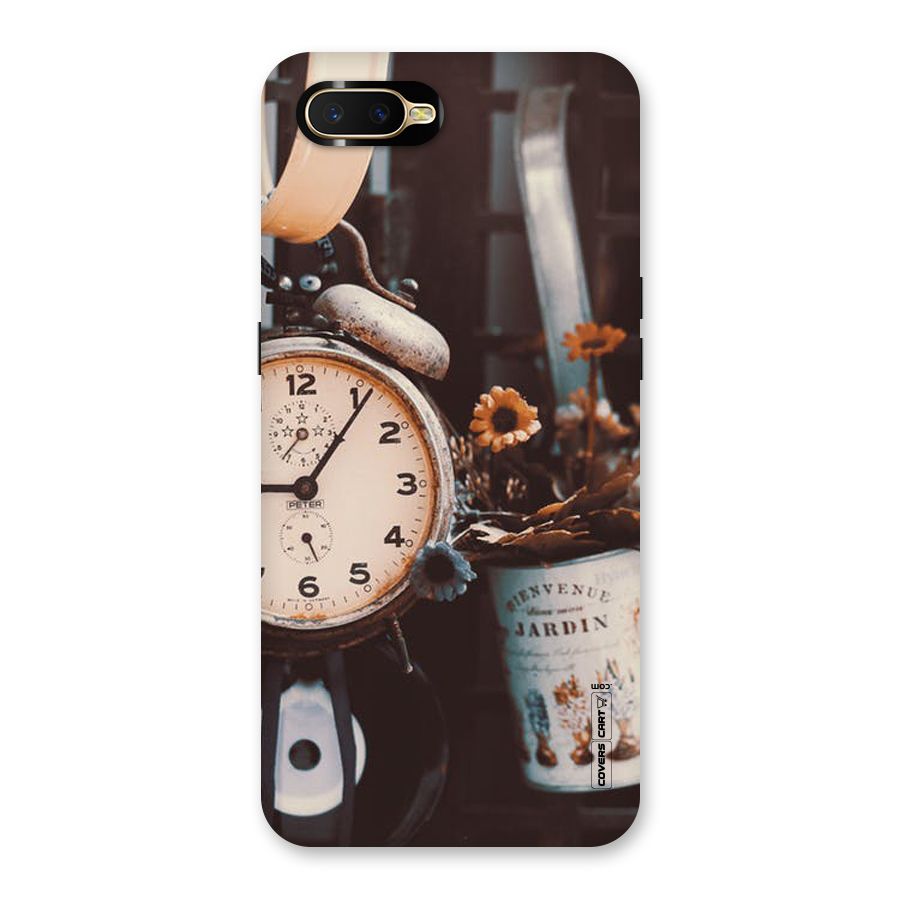 Clock And Flowers Back Case for Oppo K1