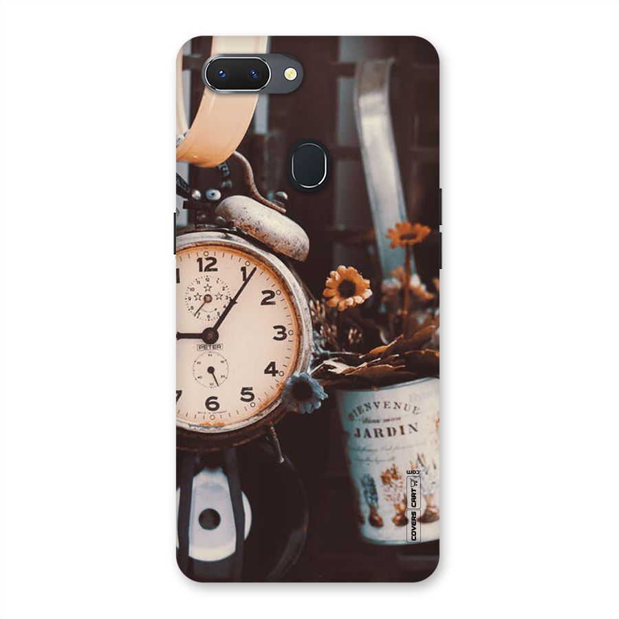 Clock And Flowers Back Case for Oppo Realme 2