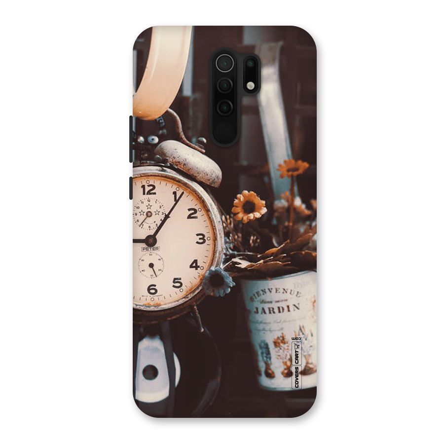Clock And Flowers Back Case for Poco M2