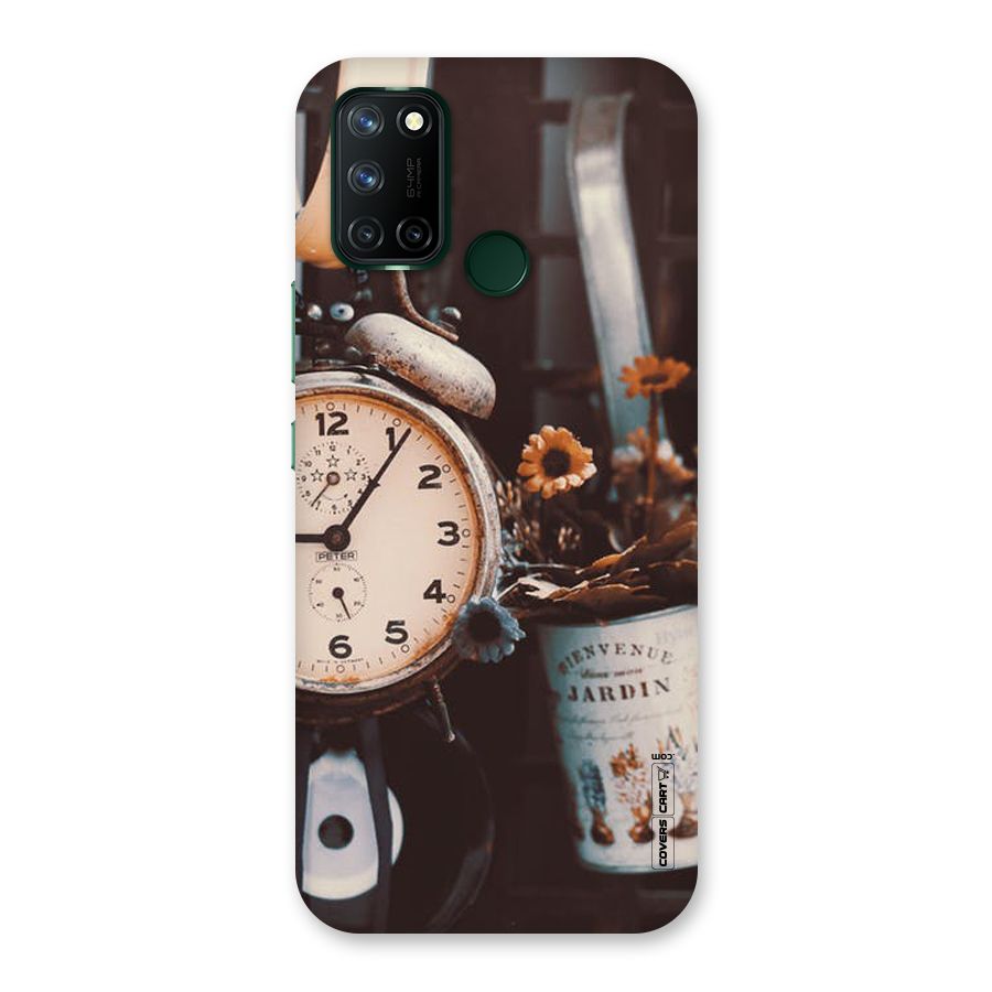 Clock And Flowers Back Case for Realme 7i