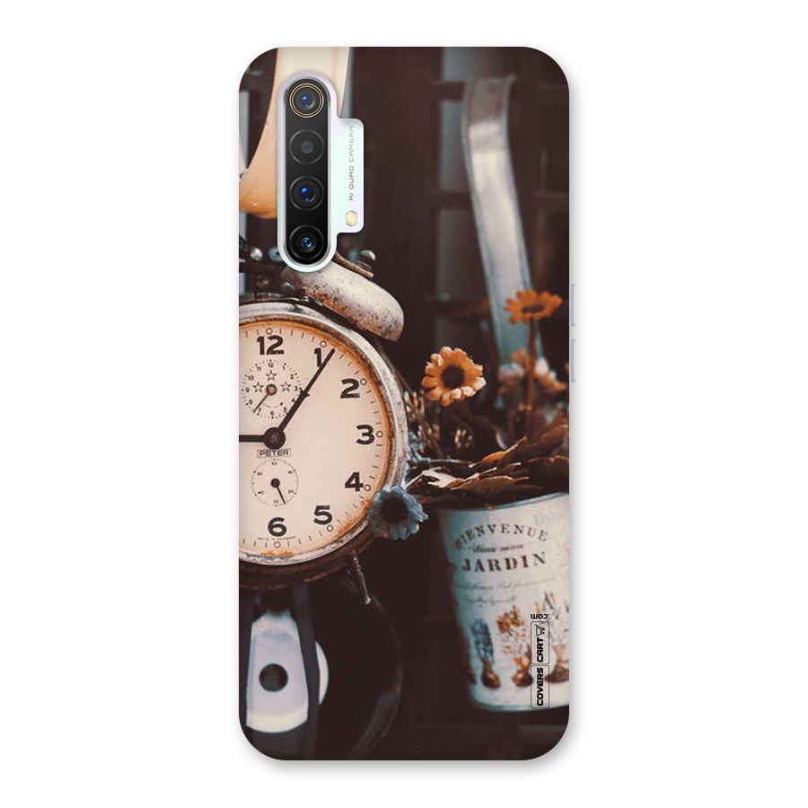 Clock And Flowers Back Case for Realme X3