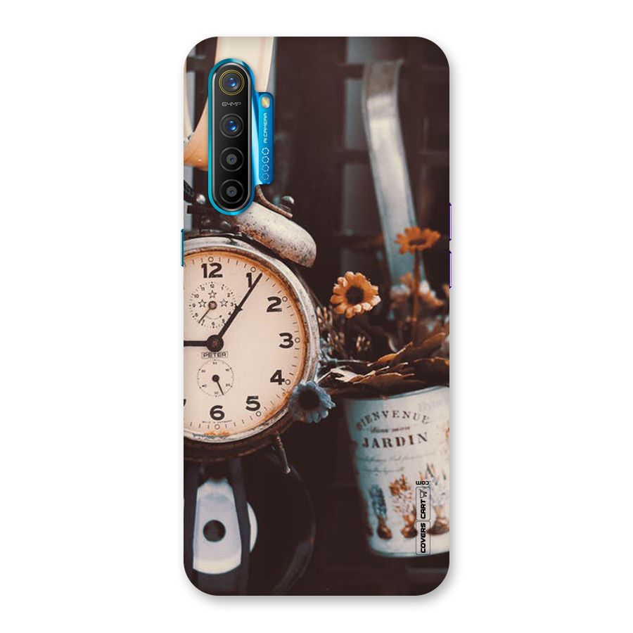 Clock And Flowers Back Case for Realme XT