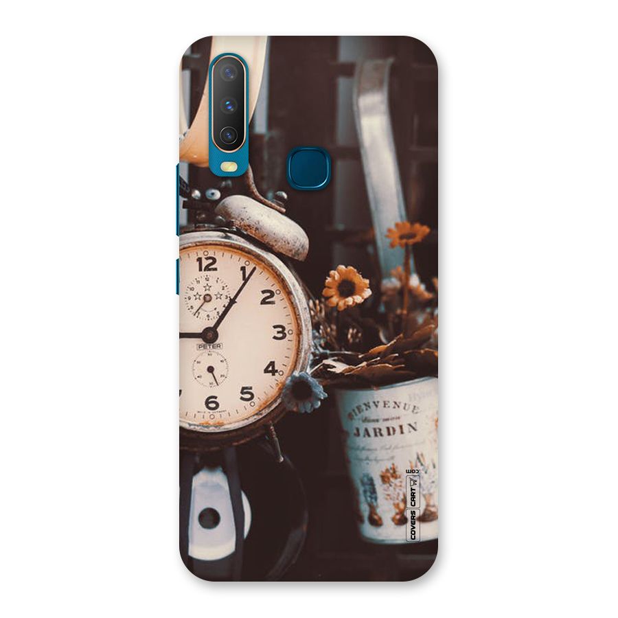 Clock And Flowers Back Case for Vivo Y11