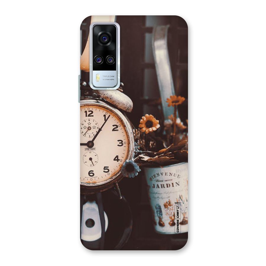 Clock And Flowers Back Case for Vivo Y31