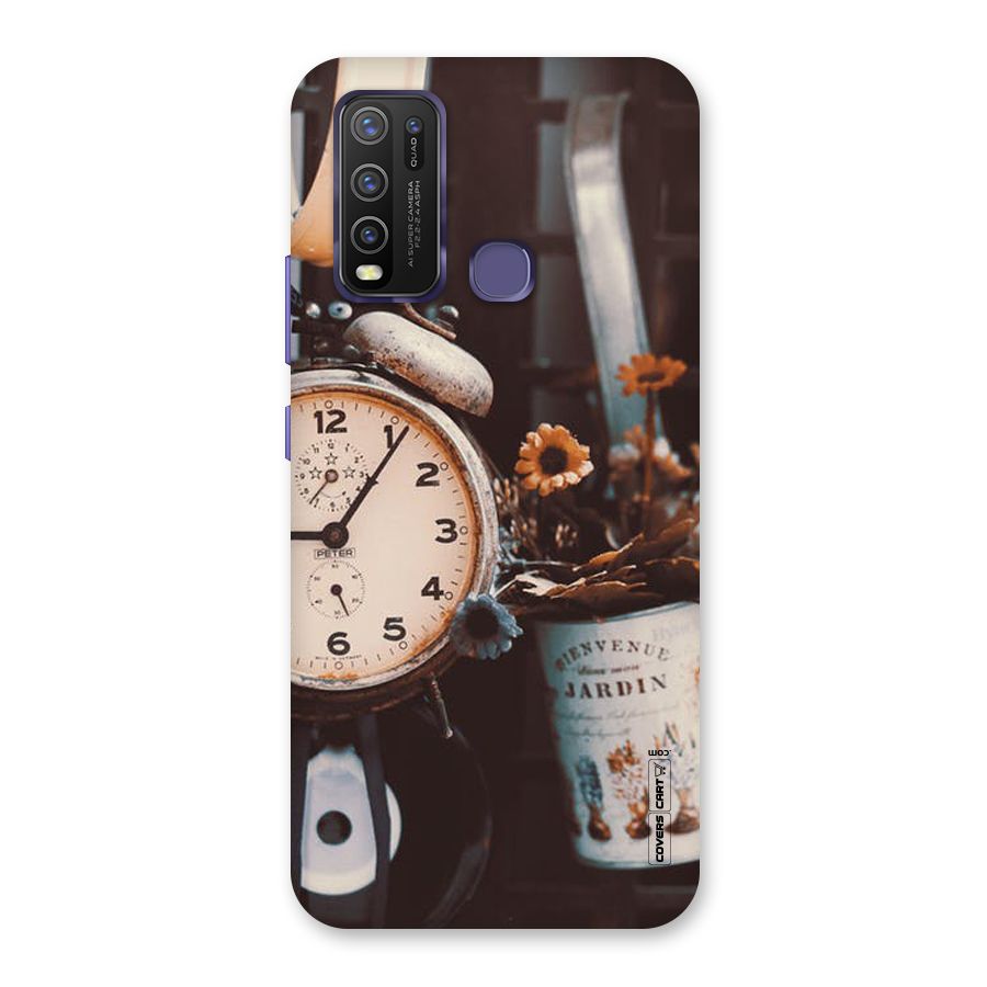Clock And Flowers Back Case for Vivo Y50