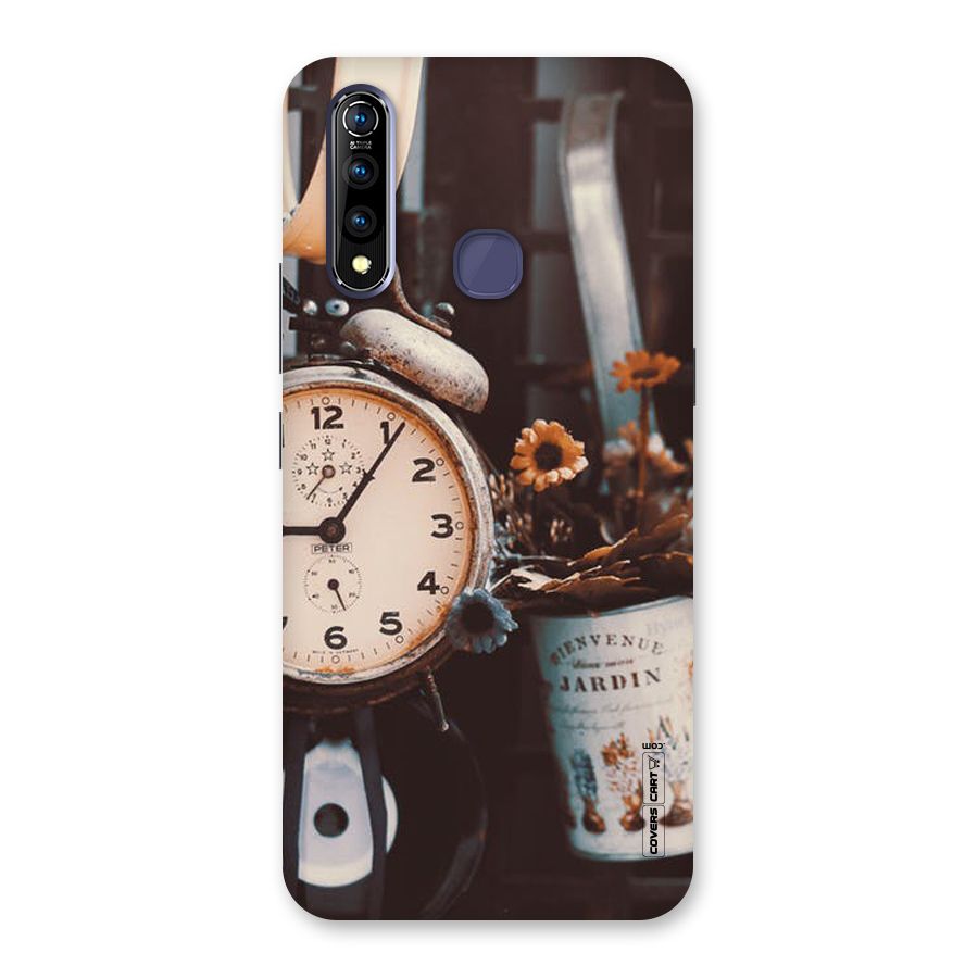 Clock And Flowers Back Case for Vivo Z1 Pro