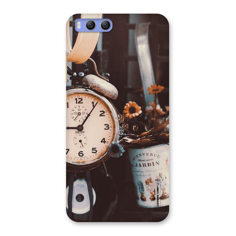 Clock And Flowers Back Case for Xiaomi Mi 6