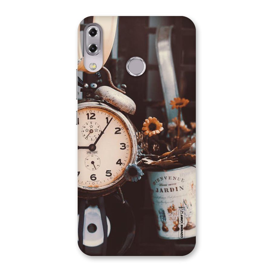 Clock And Flowers Back Case for Zenfone 5Z