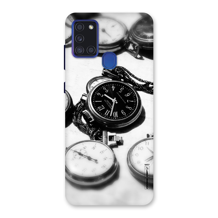 Clock Collection Back Case for Galaxy A21s
