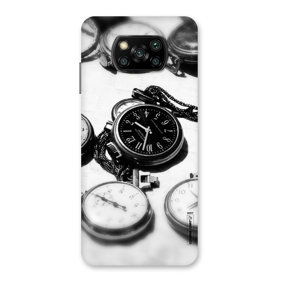 Clock Collection Back Case for Poco X3