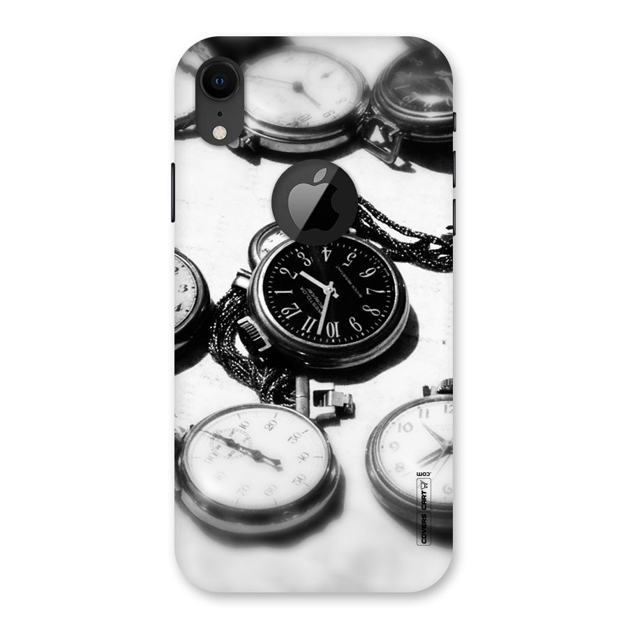 Clock Collection Back Case for iPhone XR Logo Cut