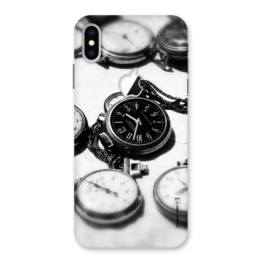 Clock Collection Back Case for iPhone XS Max Apple Cut