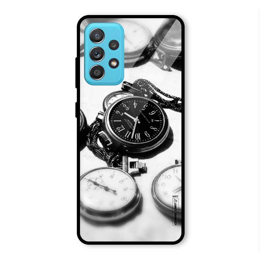 Clock Collection Glass Back Case for Galaxy A52
