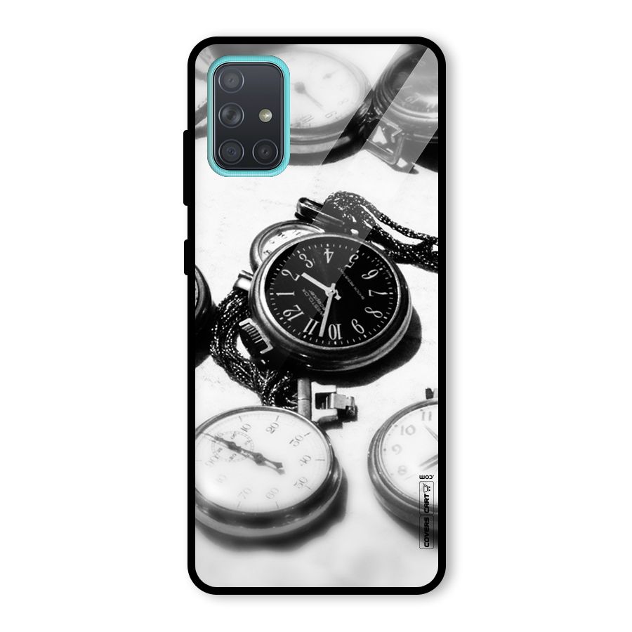 Clock Collection Glass Back Case for Galaxy A71
