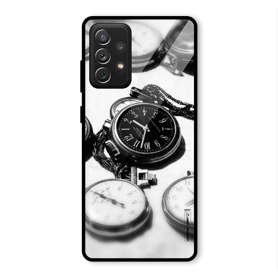 Clock Collection Glass Back Case for Galaxy A72