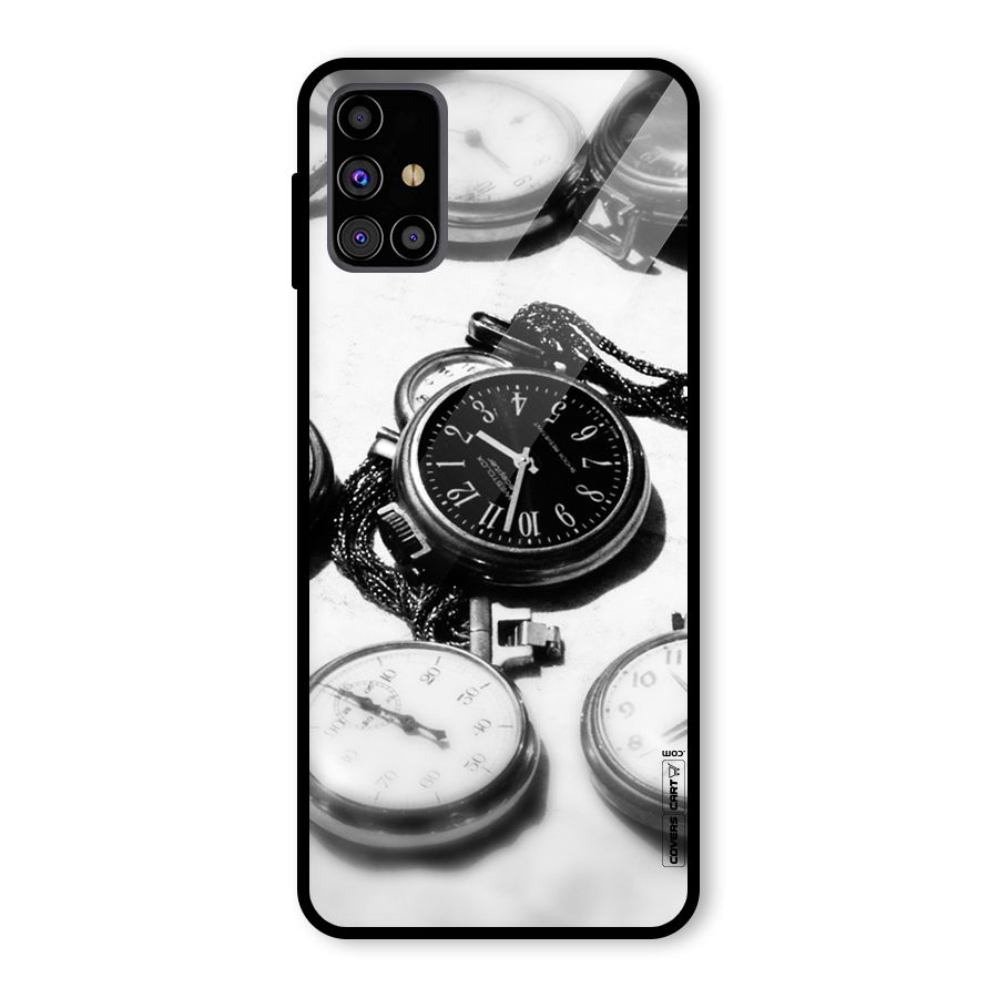 Clock Collection Glass Back Case for Galaxy M31s