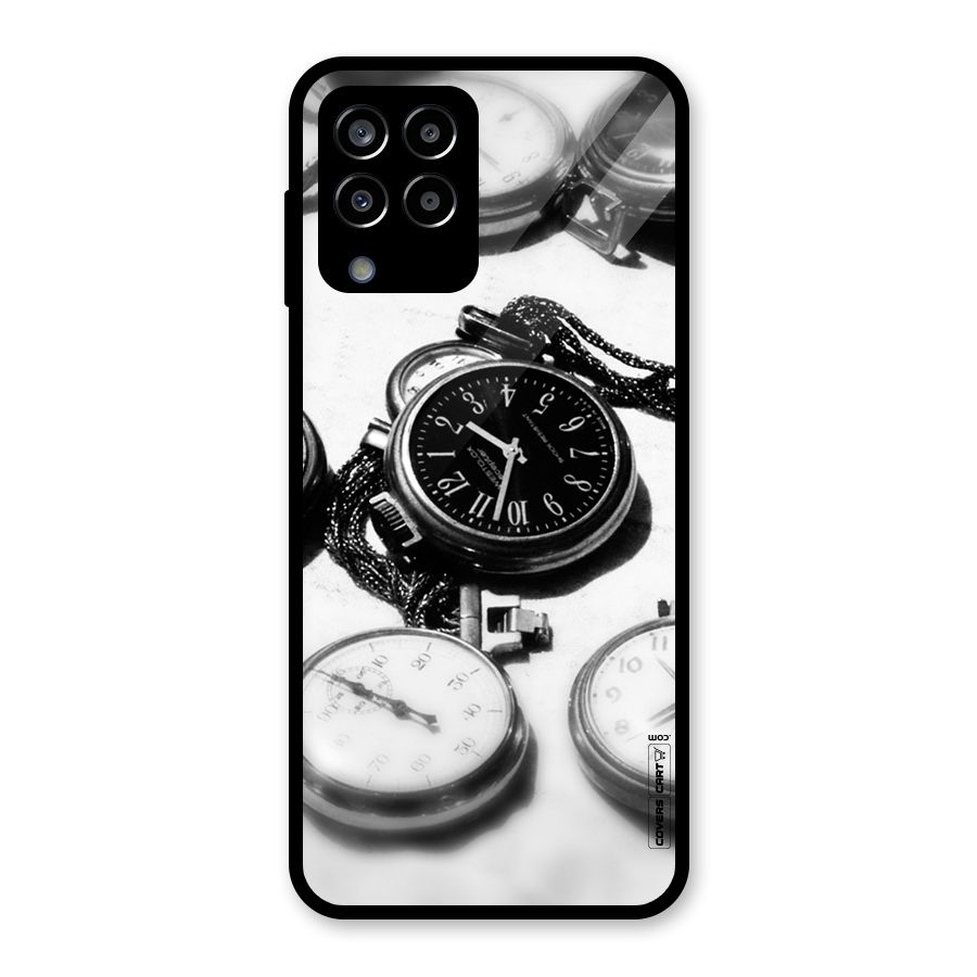 Clock Collection Glass Back Case for Galaxy M33