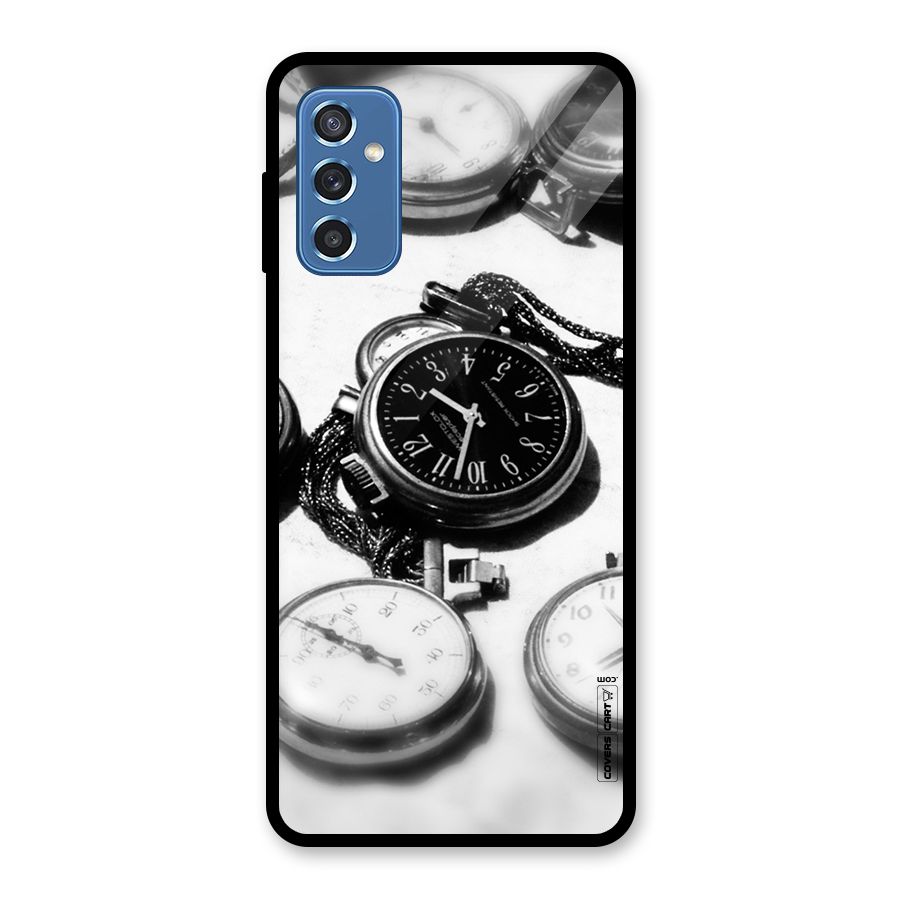 Clock Collection Glass Back Case for Galaxy M52 5G