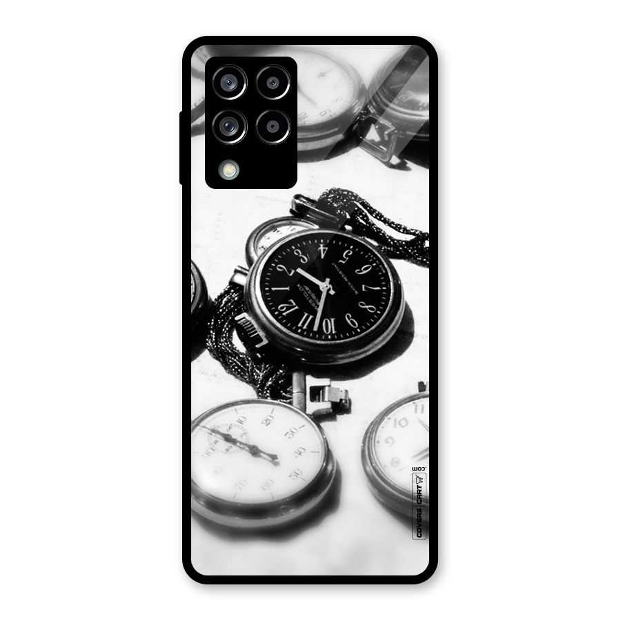 Clock Collection Glass Back Case for Galaxy M53 5G