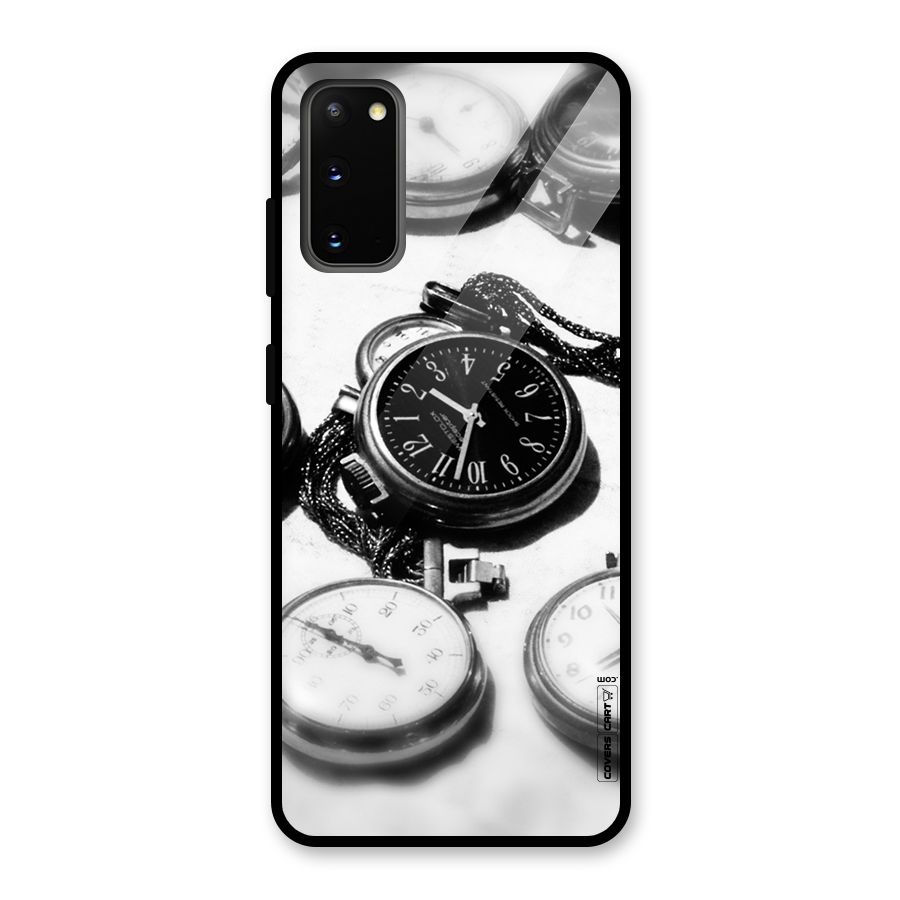 Clock Collection Glass Back Case for Galaxy S20