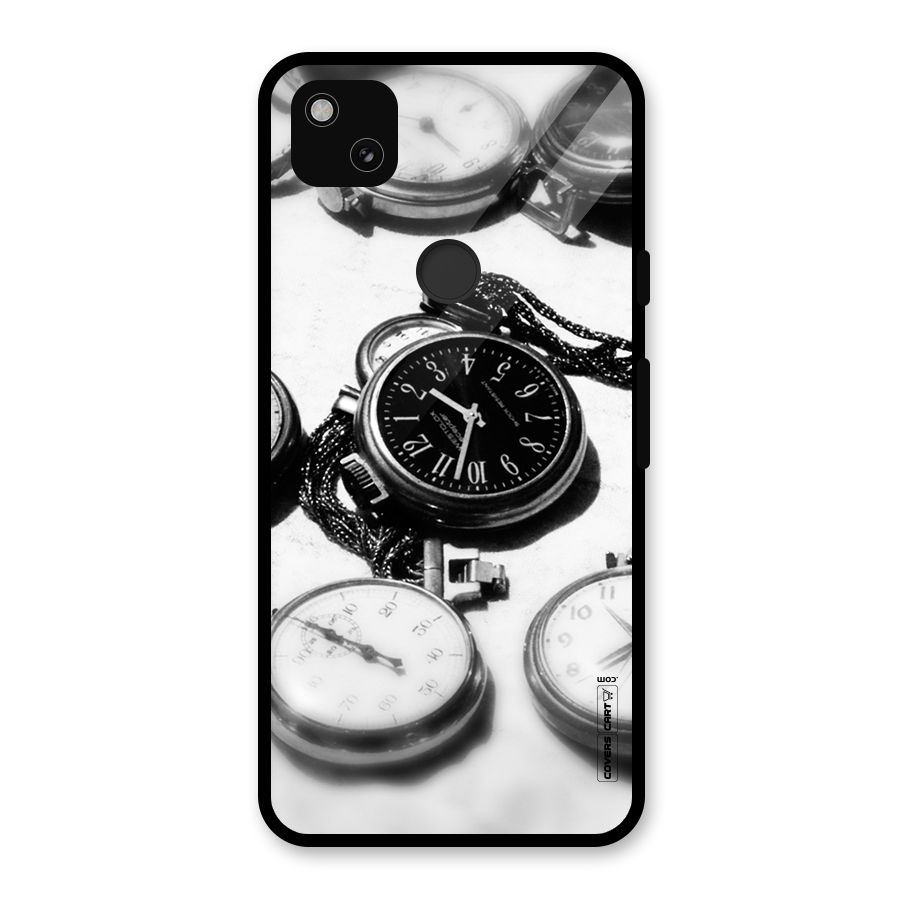 Clock Collection Glass Back Case for Google Pixel 4a