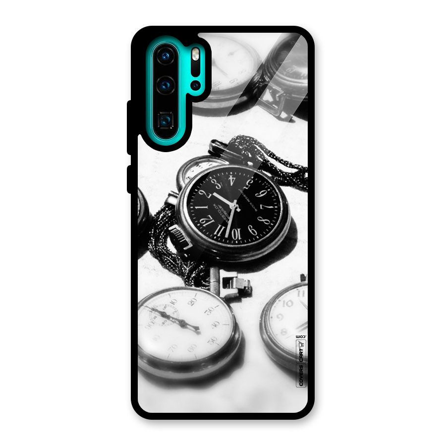 Clock Collection Glass Back Case for Huawei P30 Pro