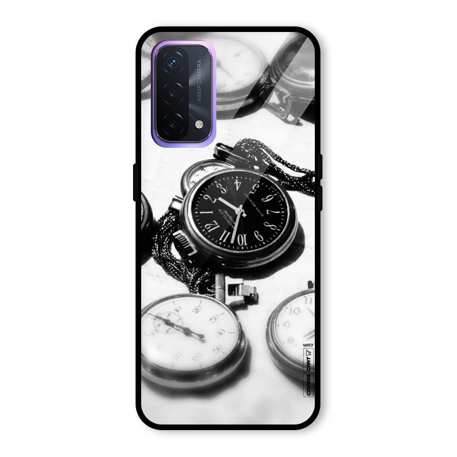Clock Collection Glass Back Case for Oppo A74 5G
