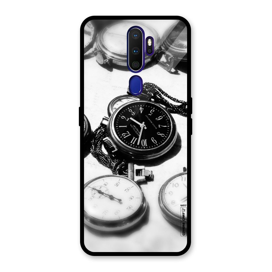 Clock Collection Glass Back Case for Oppo A9 (2020)