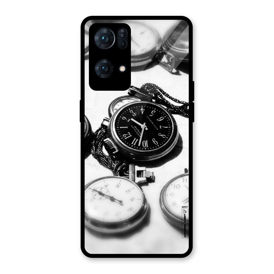 Clock Collection Glass Back Case for Oppo Reno7 Pro 5G